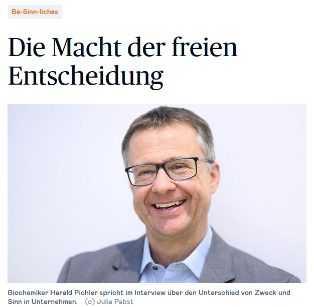 Dr. Harald Pichler im Interview