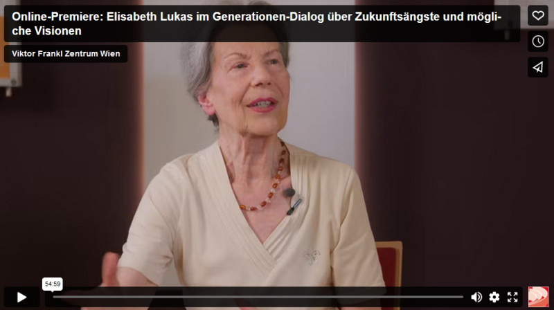 Elisabeth Lukas im Generationen-Dialog